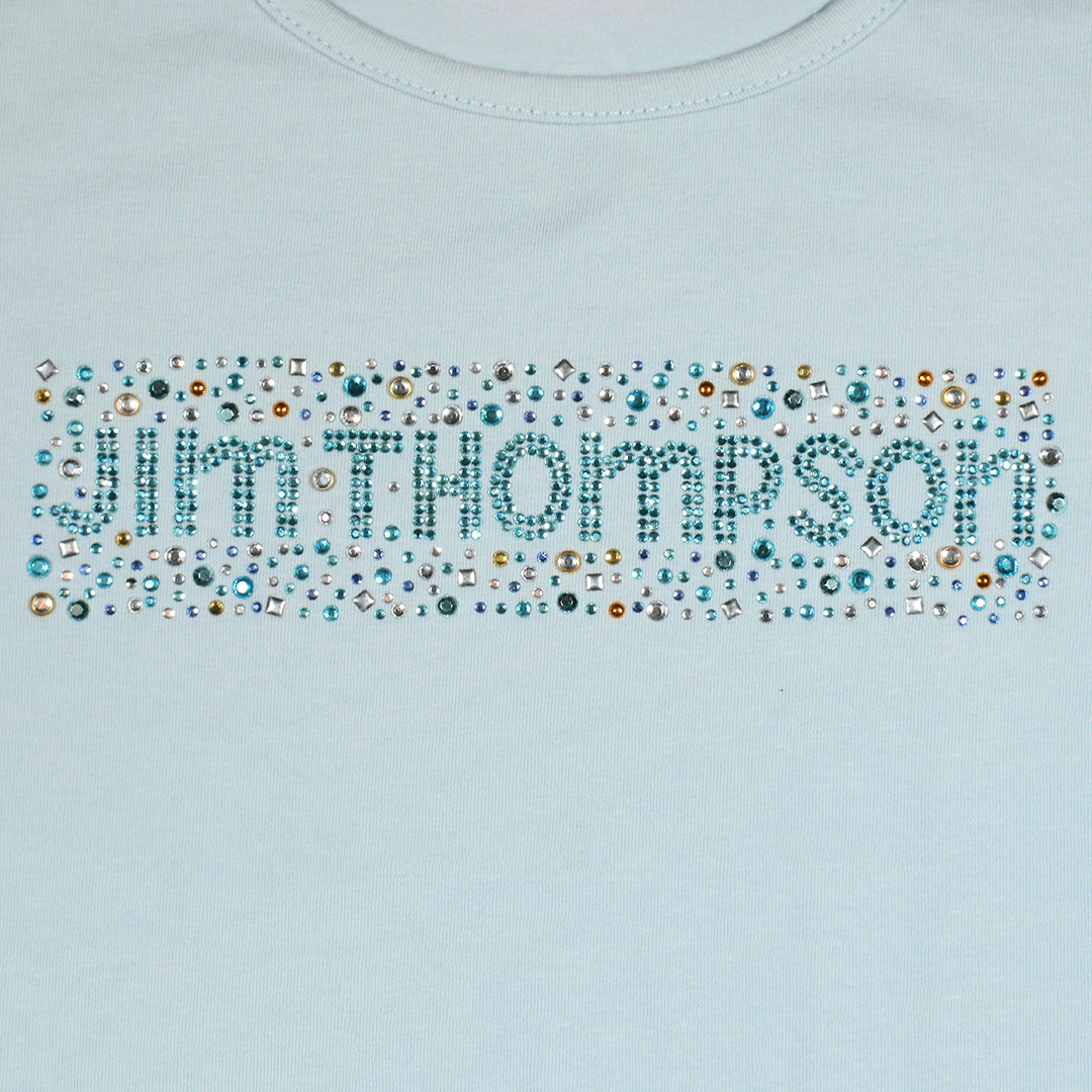 【Jim Thompson】子供服 ビジューＴシャツ（水色）
