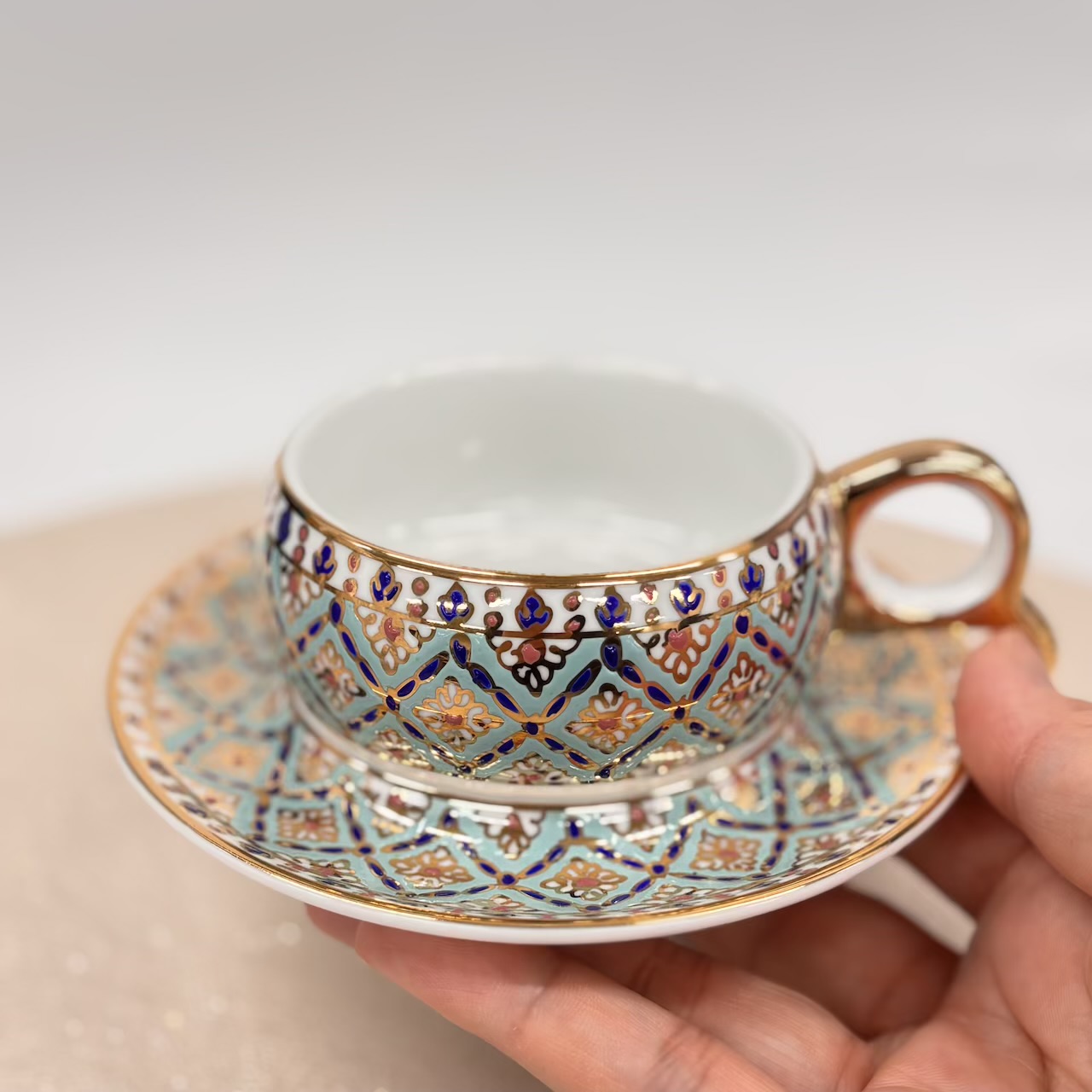 【ベンジャロン焼き】カップ&ソーサー_797