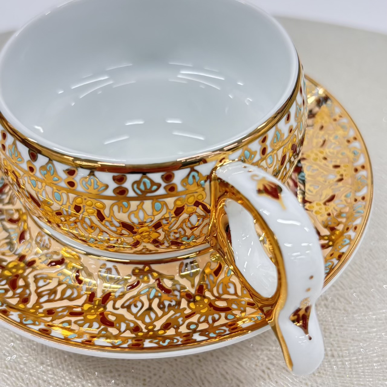 【ベンジャロン焼き】カップ&ソーサー_801