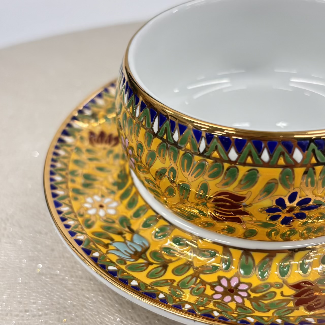 【ベンジャロン焼き】カップ&ソーサー_803