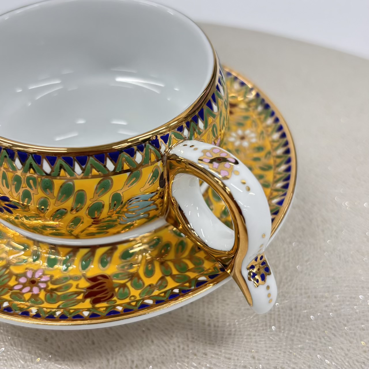 【ベンジャロン焼き】カップ&ソーサー_803