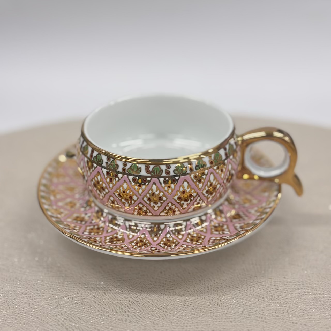 【ベンジャロン焼き】カップ&ソーサー_804