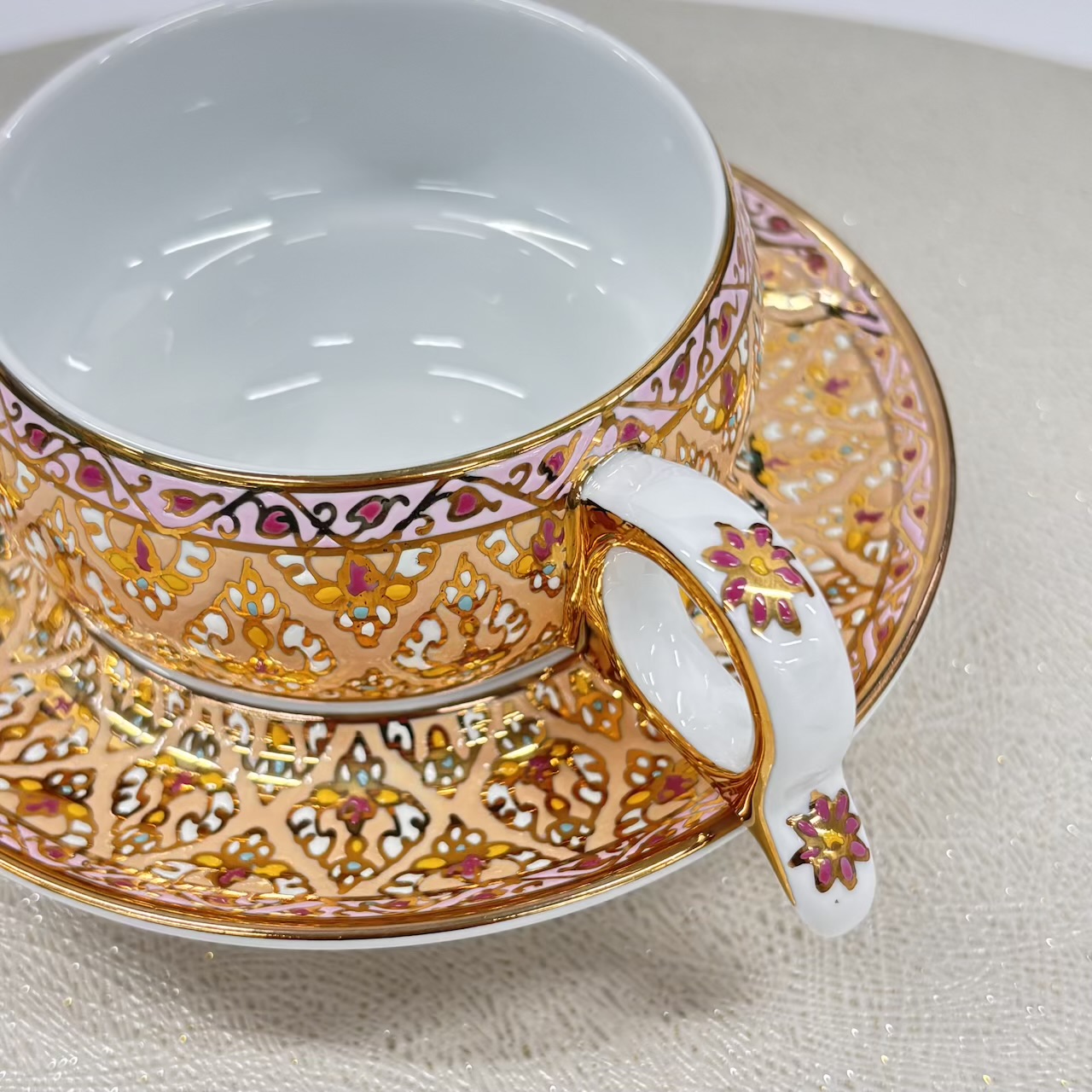 【ベンジャロン焼き】カップ&ソーサー_805