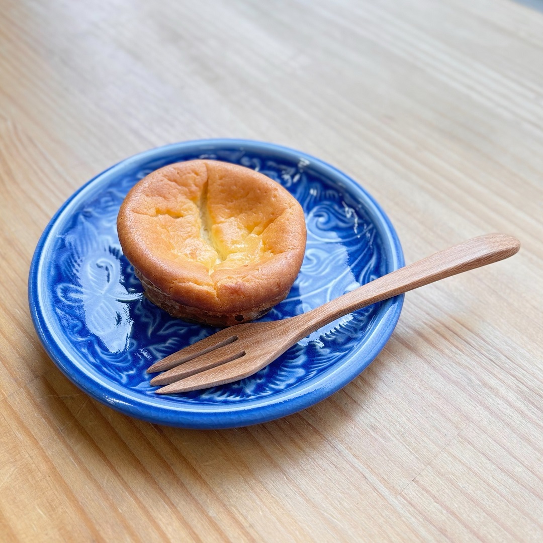 【セラドン焼き】丸皿 ブルー （15cm）6インチ/取り皿・デザート皿