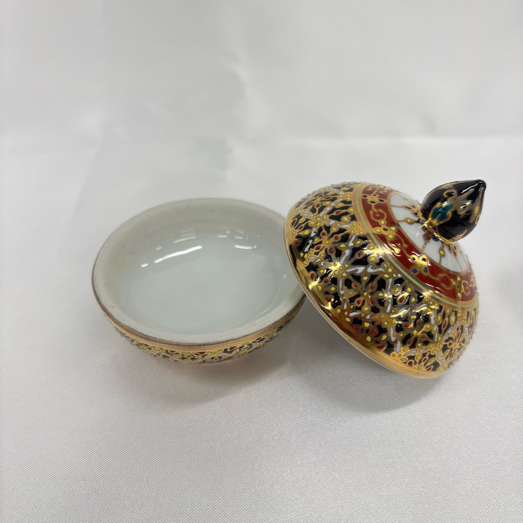 【ベンジャロン焼き】壺(高さ6.5cm×直径5cm)