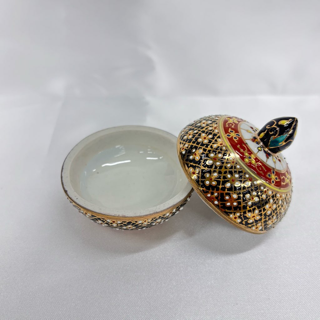 【ベンジャロン焼き】壺(高さ6.5cm×直径5cm)