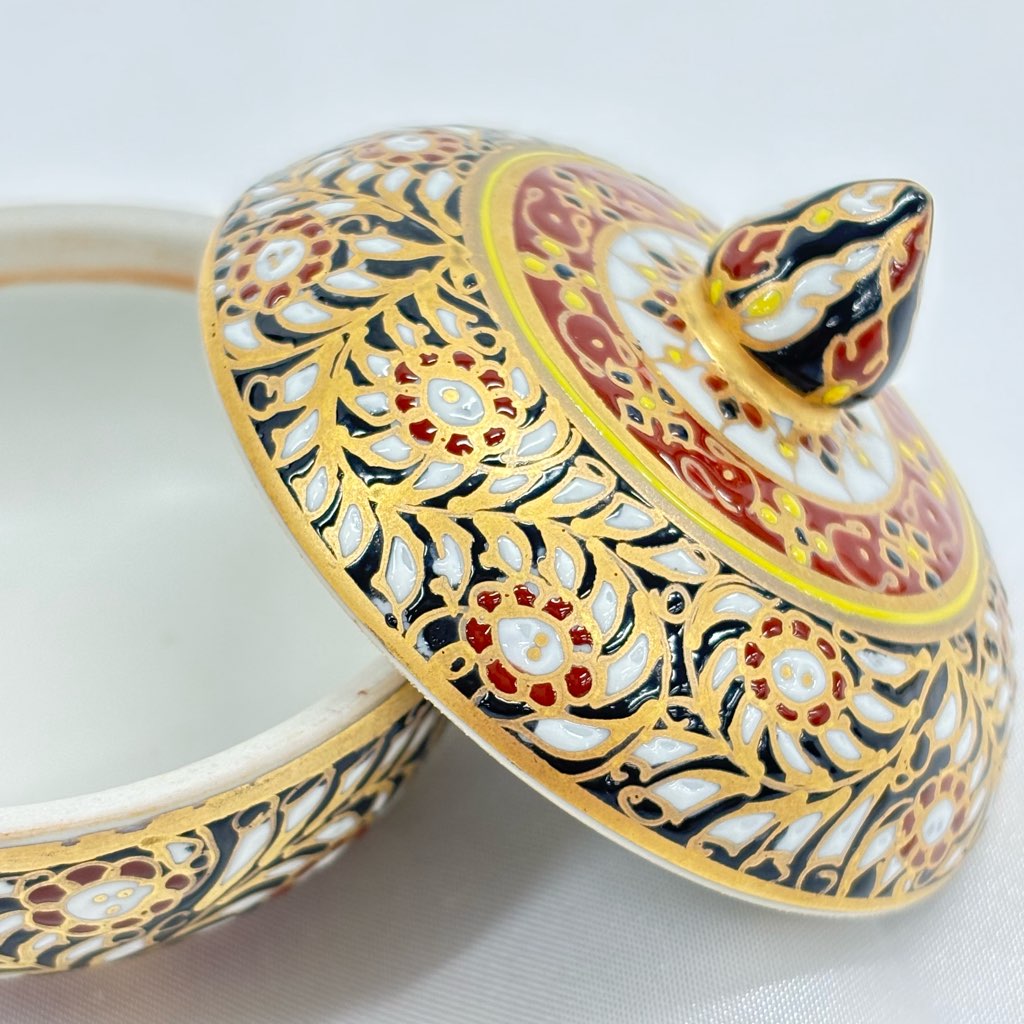 【ベンジャロン焼き】壺(高さ6cm×直径6cm)