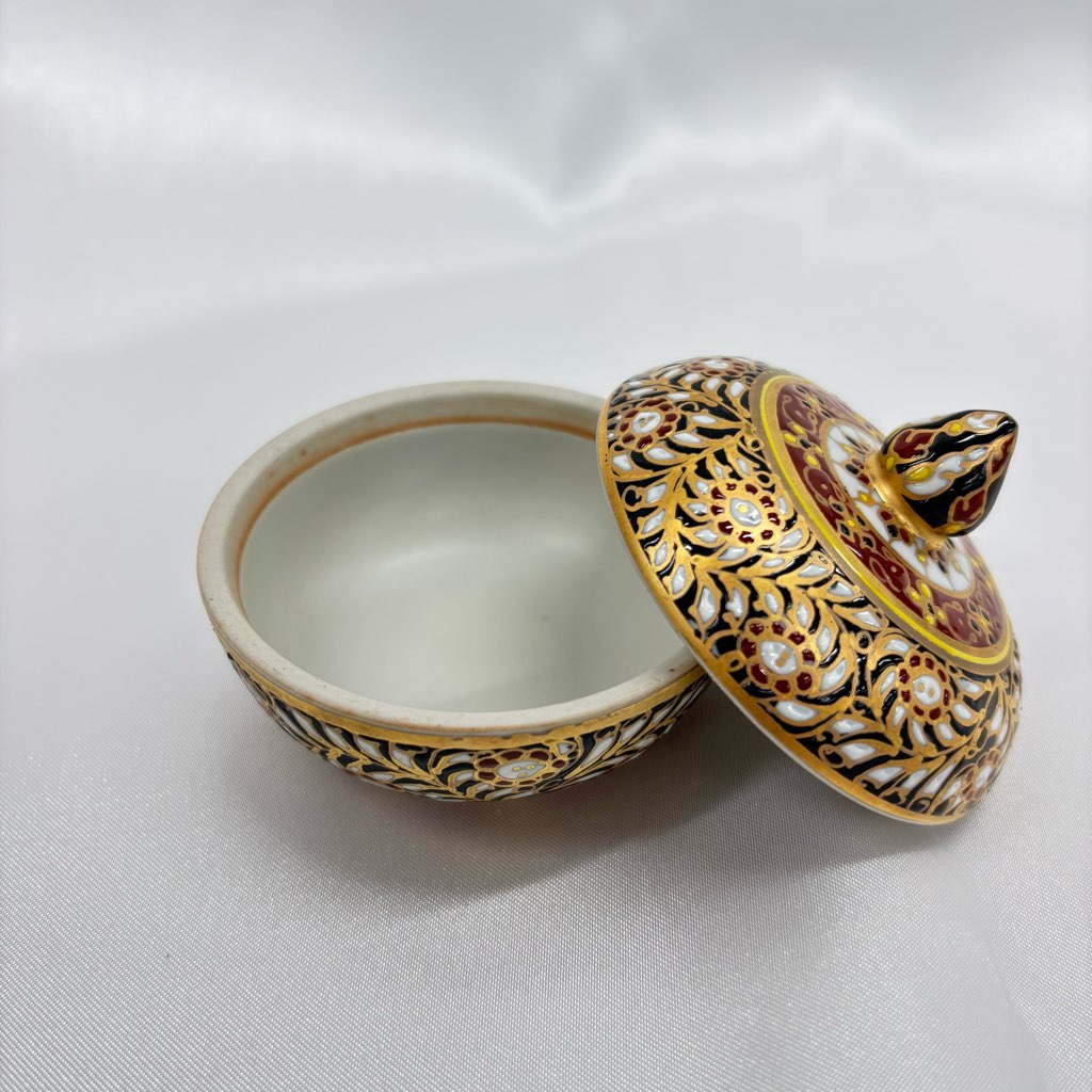 【ベンジャロン焼き】壺(高さ6cm×直径6cm)
