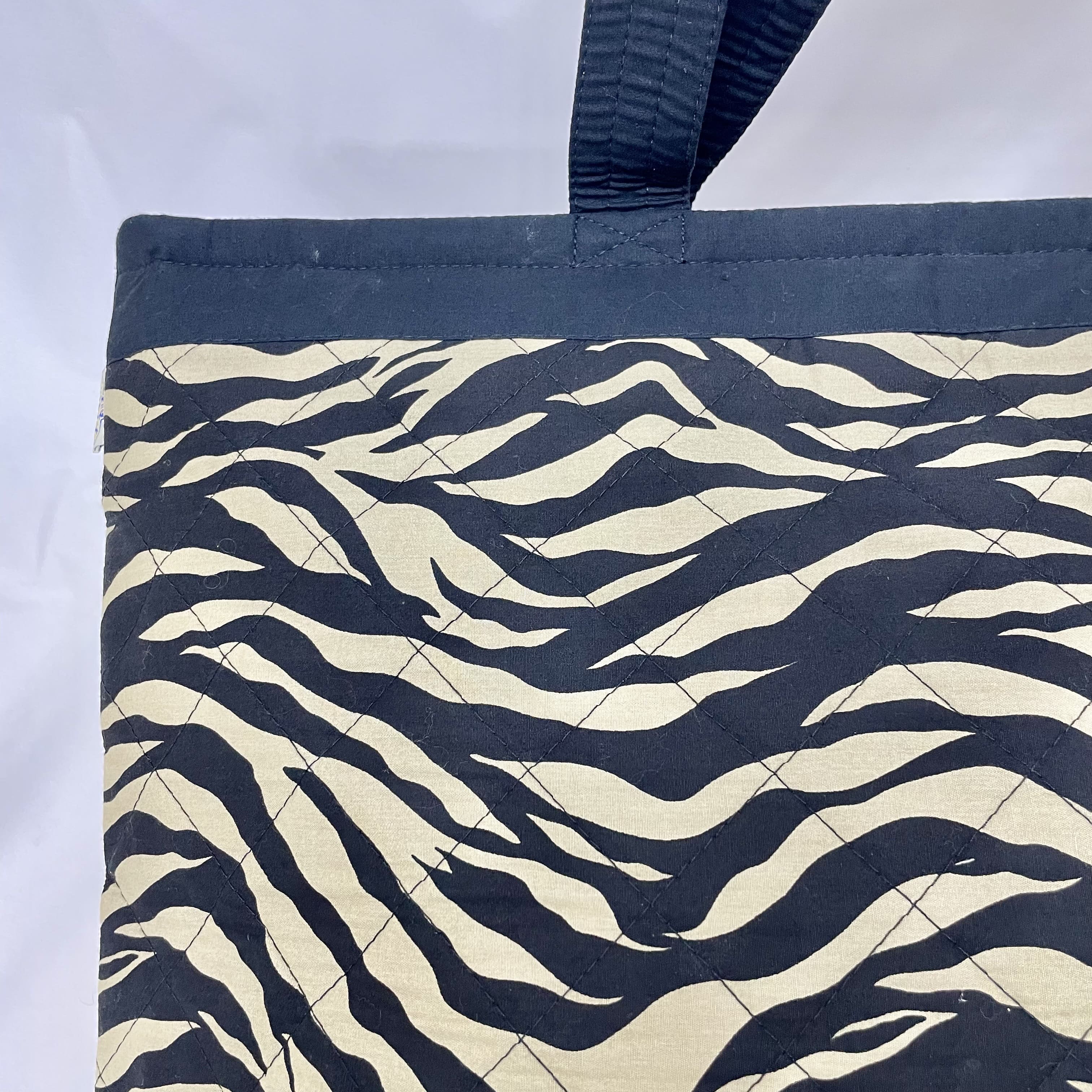 【アウトレット】【NaRaYa】大きなトートバッグ(ゼブラ)