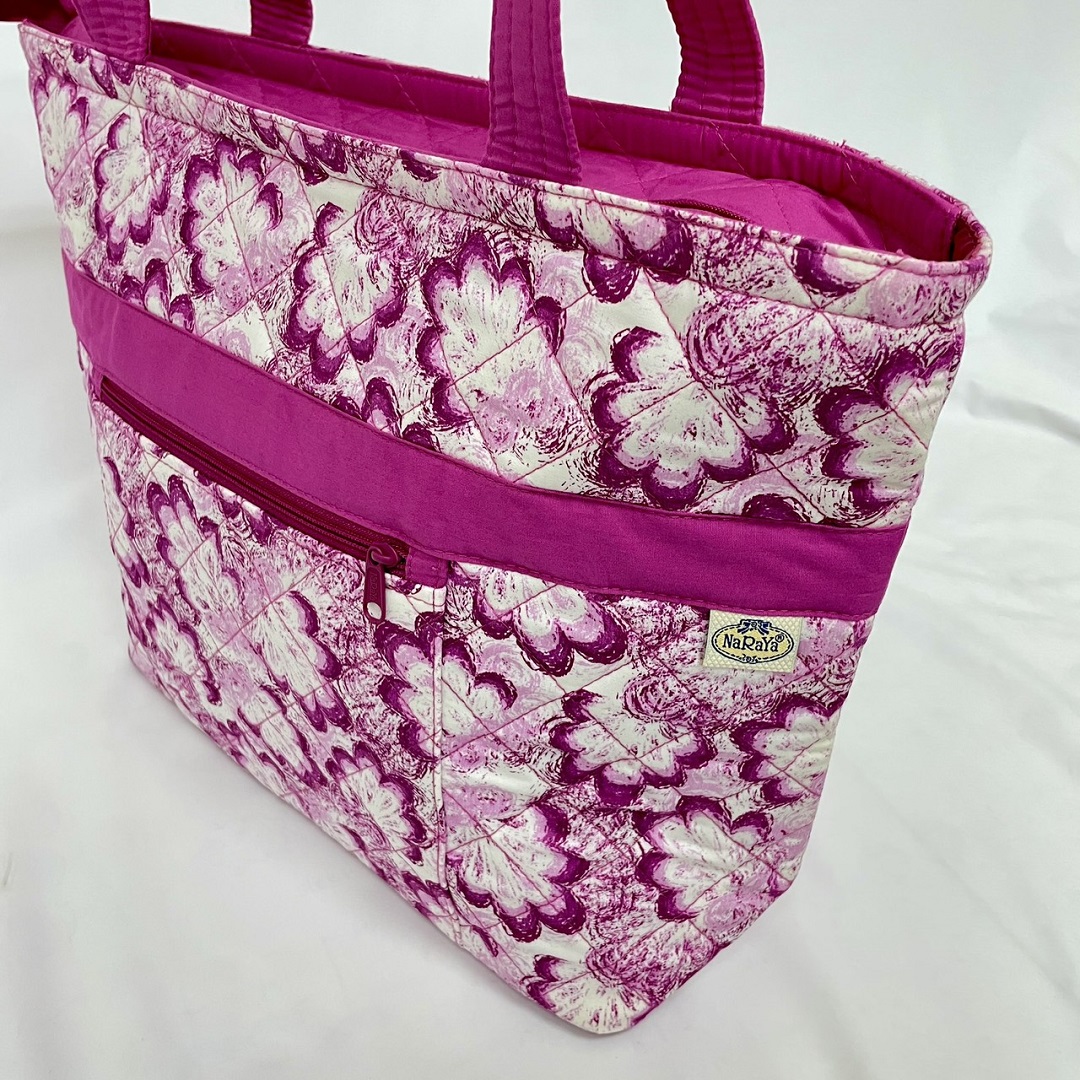 【アウトレット】【NaRaYa】ピンクフラワーバッグ