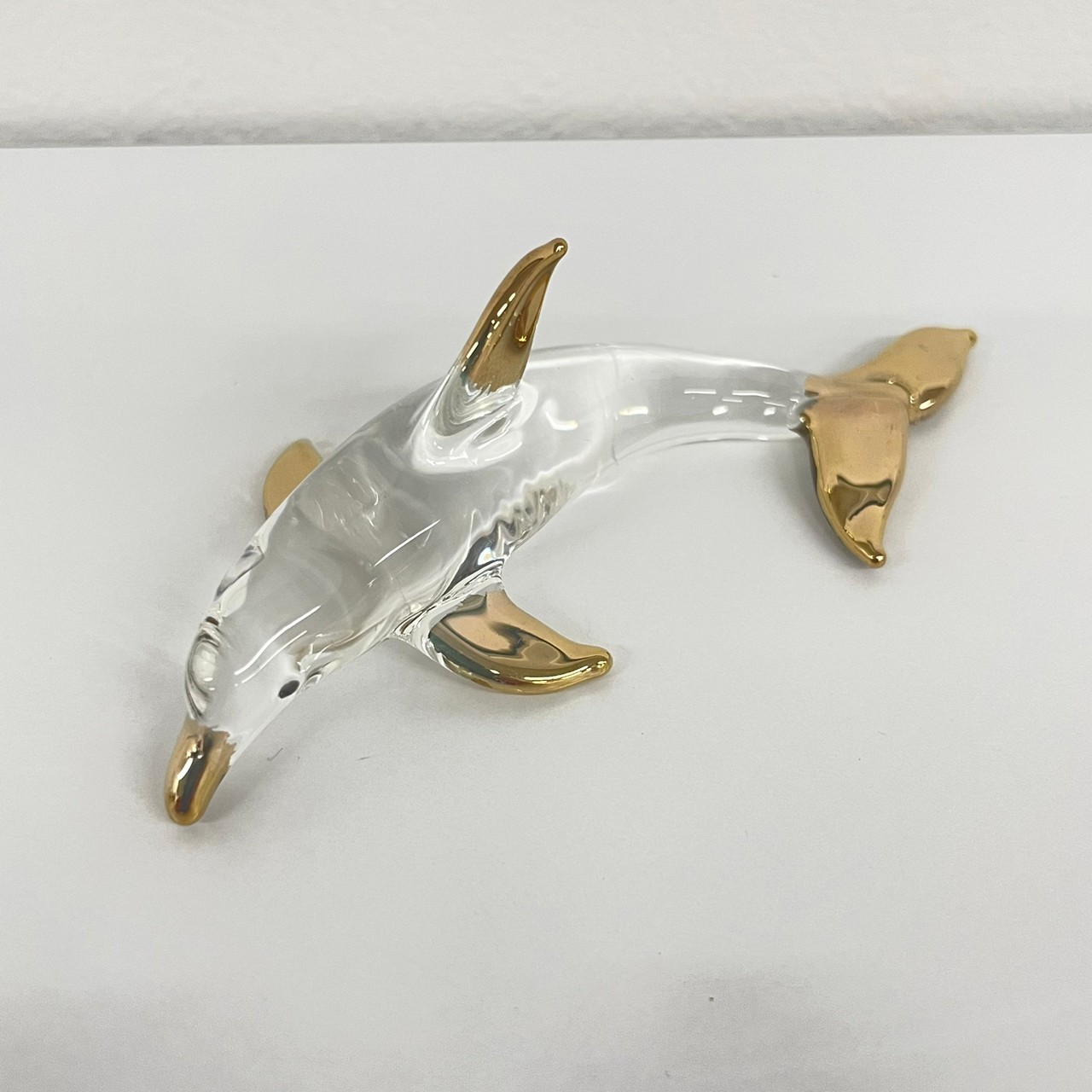 ガラス細工(ゴールド) イルカさん2